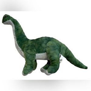 The Petting Zoo Toy BRACHIOSAURUS Dinosaur 14" Stuffed Animal/Plush, Green, GUC